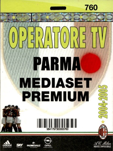 Pass media milan 2004 - pass, 2004-05